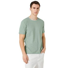 Koton 3SAM10070HK824 Yeşil Erkek T-Shirt