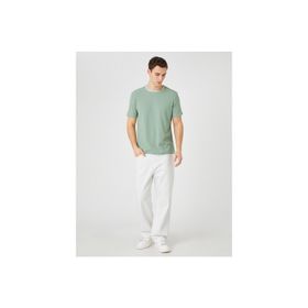 Koton 3SAM10070HK824 Yeşil Erkek T-Shirt