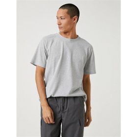Koton 3SAM10071HK Gri Erkek T-Shirt