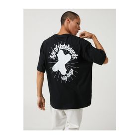 Koton 3SAM10075HK Siyah Erkek T-Shirt