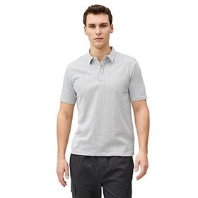 Koton 3SAM10075MK 03S Gri Çizgili Erkek Polo Yaka T-shirt