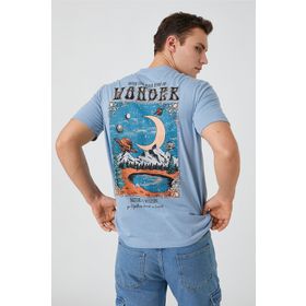 Koton 3SAM10087HK Mavi Erkek T-Shirt