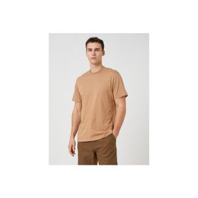 Koton 3SAM10183HK057 Bej Erkek T-Shirt