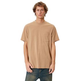 Koton 3SAM10183HK057 Bej Erkek T-Shirt