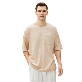 Koton 3SAM10265HK057 Bej Erkek T-Shirt