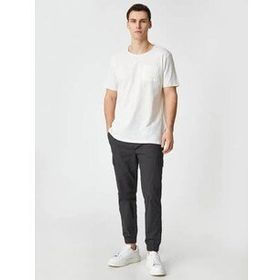 Koton 3SAM10281HK Ekru Erkek T-Shirt