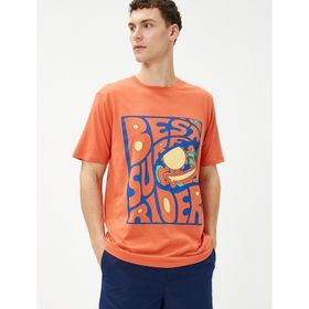 Koton 3SAM10308HK 214 Turuncu Erkek T-shirt