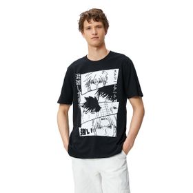 Koton 3SAM10317HK Siyah Erkek T-shirt