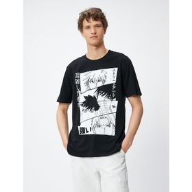 Koton 3SAM10317HK Siyah Erkek T-shirt