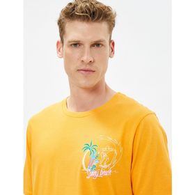 Koton 3SAM10339HK Turuncu Erkek T-shirt