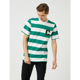 Koton 3SAM10397HK12K Yeşil Erkek T-Shirt