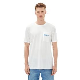 Koton 3SAM10411HK Kırık Beyaz Erkek T-shirt