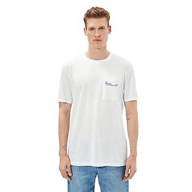Koton 3SAM10411HK Kırık Beyaz Erkek T-shirt
