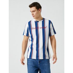 Koton 3SAM10424HK01M Lacivert Erkek T-Shirt