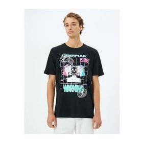 Koton 3SAM10437HK Siyah Erkek T-shirt