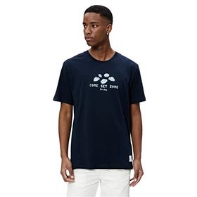 Koton 3SAM10447HK Lacivert Rick and Morty Lisanslı Erkek T-shirt