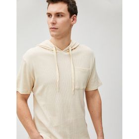 Koton 3SAM10470HK Ekru Erkek T-shirt