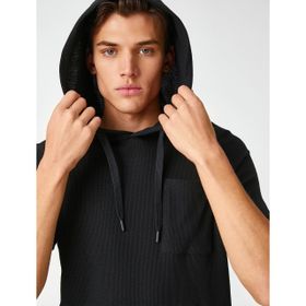 Koton 3SAM10470HK Siyah Erkek T-shirt