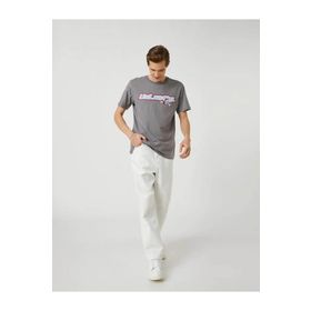 Koton 3SAM10608HK Gri Erkek T-Shirt
