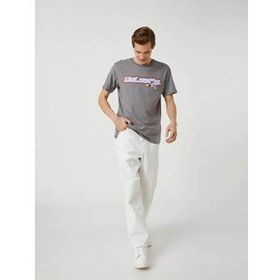 Koton 3SAM10608HK Gri Erkek T-Shirt