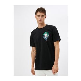 Koton 3SAM10792HK Siyah Erkek T-shirt