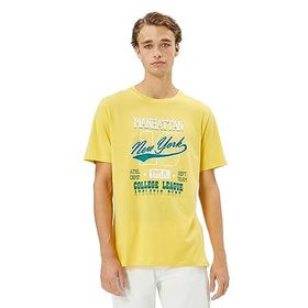 Koton 3SAM10800HK Sarı Erkek T-shirt