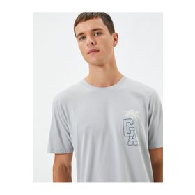 Koton 3SAM10811HK Gri Erkek T-shirt
