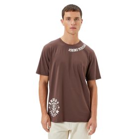 Koton 3SAM10815HK Kahverengi Erkek T-shirt