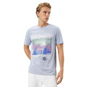 Koton 3SAM10817HK Lila Erkek T-shirt