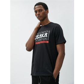Koton 3SAM10825HK 999 Siyah Erkek O Yaka Kısa Kollu T-Shirt