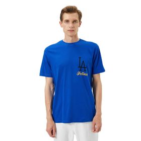 Koton 3SAM10834HK Lacivert Erkek T-shirt