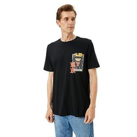 Koton 3SAM10862HK Siyah Erkek T-shirt