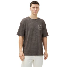 Koton 3SAM10953HK Kahverengi Erkek T-shirt