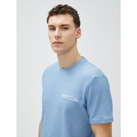 Koton 3SAM10955HK Mavi Erkek T-shirt