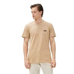Koton 3SAM10957HK Bej Erkek T-shirt