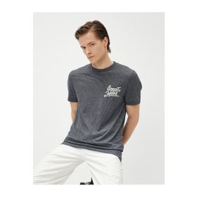 Koton 3SAM10959HK Lacivert Erkek T-shirt