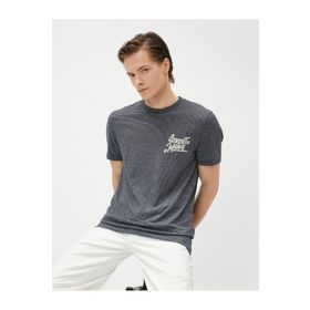 Koton 3SAM10959HK Lacivert Erkek T-shirt