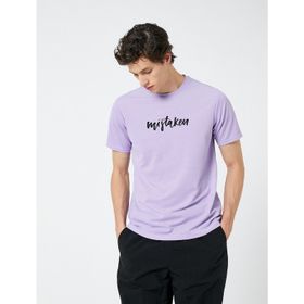Koton 3SAM10963HK Lila Erkek T-shirt