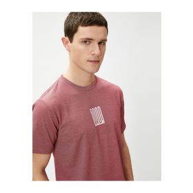 Koton 3SAM10968HK Bordo Erkek T-shirt