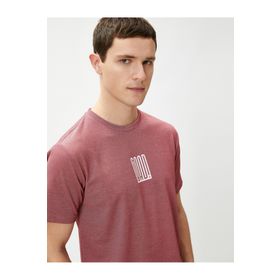 Koton 3SAM10968HK Bordo Erkek T-shirt