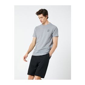 Koton 3SAM10971HK Gri Erkek T-shirt