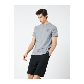Koton 3SAM10971HK Gri Erkek T-shirt