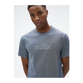 Koton 3SAM10976HK Lacivert Erkek T-shirt