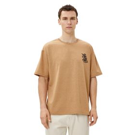 Koton 3SAM10977HK Bej Erkek T-shirt