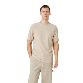 Koton 3SAM11001HK Bej Erkek T-shirt
