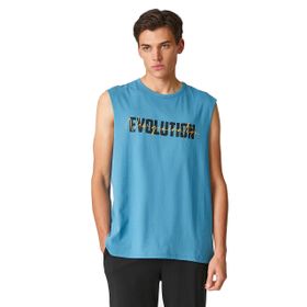 Koton 3SAM30019MK 780 Yeşil Erkek Pamuk Jersey Kolsuz T-Shirt