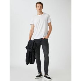 Koton 3SAM40001ND Siyah Skınny Erkek Jean Pantolon