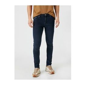 Koton 3SAM40054ND İndigo Stone Super Skinny Erkek Jean Pantolon