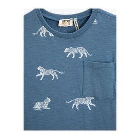 Koton 3SKB10191TK Mavi Erkek Çocuk T-shirt