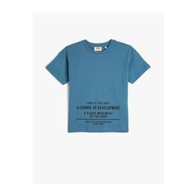 Koton 3SKB10192TK Mavi Erkek Çocuk T-shirt
